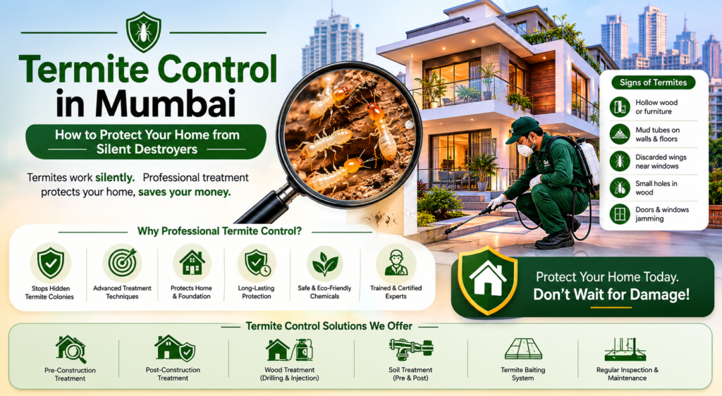 Termite Control in Mumbai: How to Protect Your Home from Silent Destroyers
