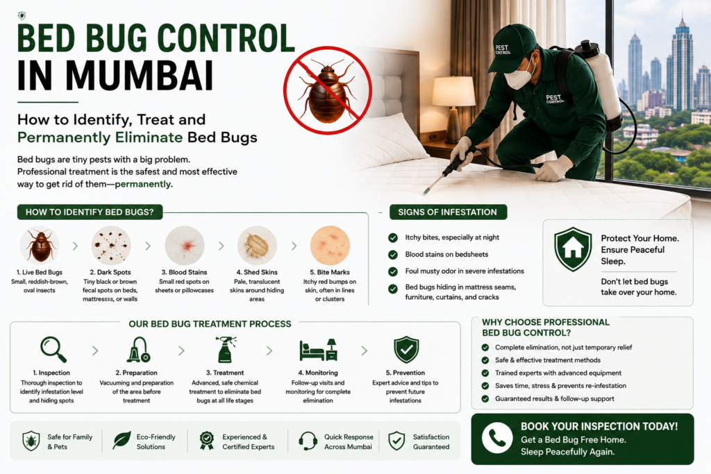 Bed Bug Control in Mumbai: How to Identify, Treat and Permanently Eliminate Bed Bugs